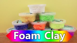 Wolkenschleim MISCHEN Ich mische alle Farben Foam Clay zusammen Mega Ergebnis [upl. by Aznofla]