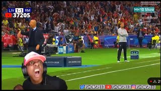 IShowSpeed Reacts To Gareth Bales Bicycle kick Agianst Liverpool In UCL 2018 Final [upl. by Gene]