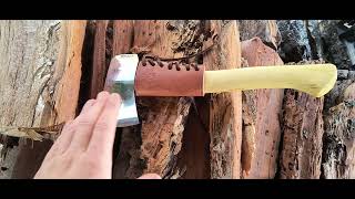 Tool Review 15 Helko Werk Voyager Classic style hatchet Woodsman axe Cutting chopping split [upl. by Nolitta]