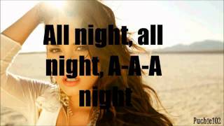 Demi Lovato  All Night Long LYRICS ON SCREEN feat Missy Elliott amp Timbaland 2011 [upl. by Wieren]