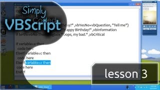 VBScript Basics Part 3  If  ElseIf  Else  Then Statements [upl. by Aicele798]