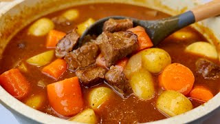 Best ever beef stew with carrots and potatoes 🥩🥕check how to make perfect beef stew Dinner recipe [upl. by Eniamahs]