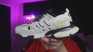 Balenciaga Track quotWhitequot Review  DHGate Shoes Review  Is DHGate a SCAM [upl. by Sower]