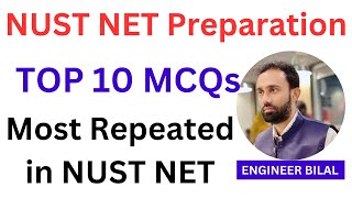 NUST NET Preparation Top 10 Most Repeated MCQs with Solutions from NUST NET Past Papers  NUST NET [upl. by Ahc310]