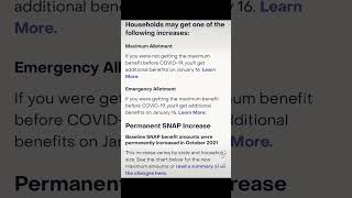 Extra food stamps will it continue in 2022 Update ebt foodstamps viraltiktok pandemicebt fypシ [upl. by Mendelson693]