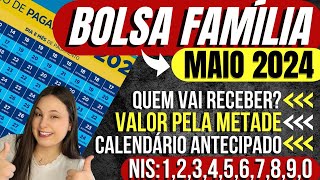 💸BOLSA FAMÍLIA MAIO CALENDÁRIO ANTECIPADO VALOR do BENEFÍCIO pela METADE ATUALIZAÇÃO no CRAS [upl. by Ocirred]