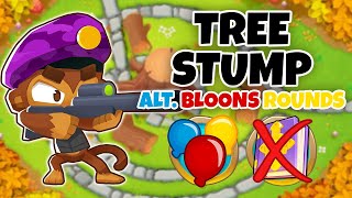 Tree Stump ALTERNATE BLOONS ROUNDS Guide  No Monkey Knowledge  BTD6 [upl. by Marguerita]