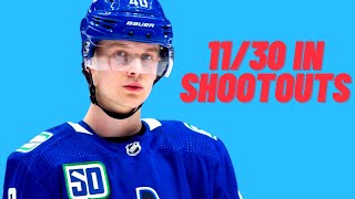 Elias Pettersson Scores The Shootout Winner With The FORSBERG MOVE [upl. by Htebazileharas]