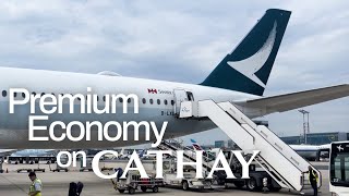 Cathay Pacific A3501000 Premium Economy  Frankfurt ✈ Hong Kong [upl. by Deenya]