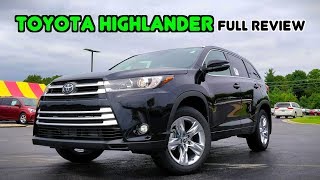 2019 Toyota Highlander FULL REVIEW  The ThreeRow Sales King [upl. by Uhsoj]