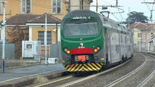 Alcuni arrivi e partenze alla stazione di Trecate [upl. by Inahet]