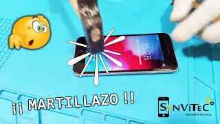 PROTECTOR de PANTALLA de Móvil 📱 HIDROGEL vs CRISTAL TEMPLADO 🔨 MARTILLAZOS 🔨 Prueba Resistencia [upl. by Murtagh]