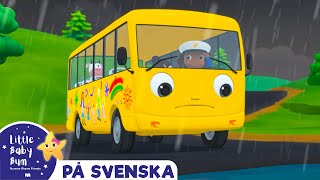 Hjulen på bussen  Little Baby Bum  Svenska  Svenska tecknade serier för barn  Barnvisor [upl. by Tybi]