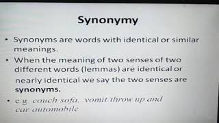 NLP Relation between lexemes and their senses [upl. by Rima]