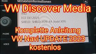 Anleitung VW Navi Update 2023 kostenlos in deutsch  Discover Media für Composition Media [upl. by Oderfigis707]