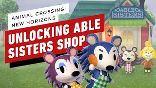 Animal Crossing New Horizons  How to Get the Able Sisters Shop [upl. by Osnerol]