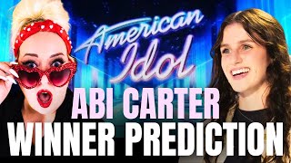 Abi Carter American Idol Winner Prediction vocalcoachreacts [upl. by Eneg]