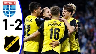 PEC Zwolle vs NAC Breda 12 Elías Már Ómarsson Goal All Goals and Extended Highlights [upl. by Iives]