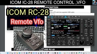 ICOM RC28  REMOTE VFO  ICOM RADIOS  SETTINGS amp MORE TIPS [upl. by Emyle]