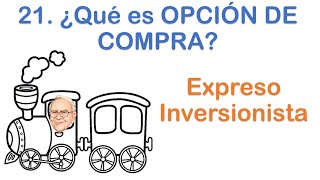 21 ¿Qué es una OPCIÓN DE COMPRA  Expreso Inversionista [upl. by Adnilemre]