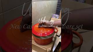 Cast iron pots set unboxing unboxingvideo pots castiron [upl. by Varden]