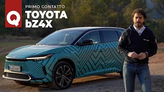 Nuova Toyota bZ4X 2022 la Suv elettrica che ama sporcarsi le ruote [upl. by Gazo502]