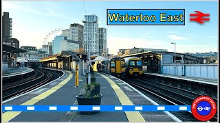 Trains at Waterloo East Station  SEML 25112023 [upl. by Yreneh]