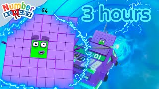 🌈Colourful Maths 🌈 3 hours of Numberblocks full episodes  Maths for Kids  Learn to Count [upl. by Macegan28]