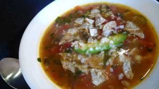 Vegetarian Tortilla Soup Recipe [upl. by Aiel]