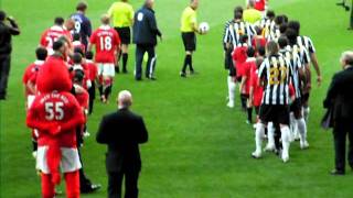 Gary Nevilles Testimonial  Guard of Honour and Ian Brown Stone Roses [upl. by Negroj929]