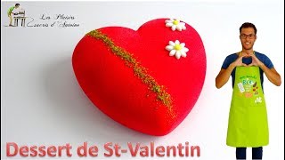 DESSERT SAINTVALENTIN FramboisePistache avec les produits quotTrésors de Chefsquot [upl. by Eceerehs]