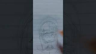 Drawing hinata hyuga my stylehinatahyugaanimeartandcraft [upl. by Arodnap]