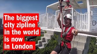 The biggest city zipline in the world is now in London  First Look  Time Out London [upl. by Halley]