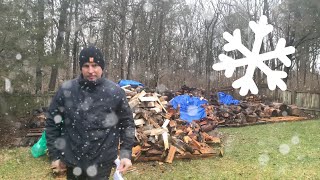 Keep Firewood Dry In The Cold Rain And Snow [upl. by Kcirrez]