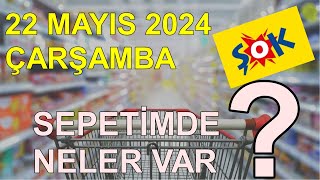 ŞOK 22 MAYIS 2024 ÇARŞAMBA  ŞOK MARKET 24 MAYIS 2024 SEPETİMDE NELER VAR [upl. by Wernda]