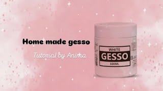 home made gesso  gesso tutorial  white gesso tutorial  october 312024 [upl. by Notniw324]