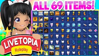 COMPLETE GUIDE ALL 69 COLLECTION ITEM LOCATIONS in LIVETOPIA Roleplay roblox [upl. by Geminian99]