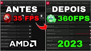 COMO CONFIGURAR o Painel AMD RADEON ADRENALIN para AUMENTAR FPS em JOGOS ATUALIZADO 2023 [upl. by Noreen993]