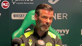 Stuart Kettlewell FULL PRESS CONFERENCE Hibs 12 Motherwell [upl. by Dyer]