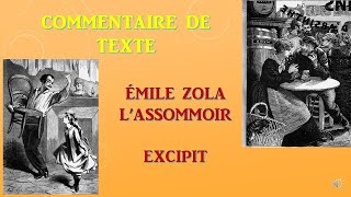 LITTERATURE  EMILE ZOLA LASSOMMOIR  EXCIPIT  COMMENTAIRE DE TEXTE [upl. by Couchman68]