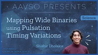 Mapping Wide Binaries using Pulsation Timing Variations [upl. by Zolnay]