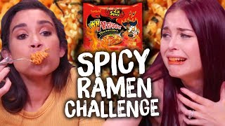 Spicy Noodle Challenge Gone WRONG Cheat Day [upl. by Eiramave222]