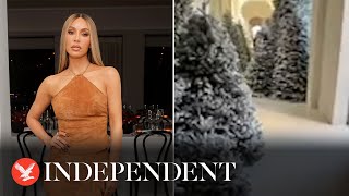 Kim Kardashian shows off 2023 Christmas decorations [upl. by Beauchamp]