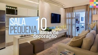 Sala Pequena  10 Dicas para Decorar [upl. by Llibyc]