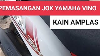 PEMASANGAN JOK YAMAHA FINO pakai kain amplas Model ceper yamaha [upl. by Jeffcott841]