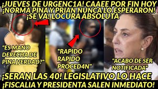 JUEVES URGENCCIA CCAEE POR FIN ADIOS PRESIDENTA SALE SERAN LAS 40 FISCALIAA NORMA Y PRIAN FRIOOS [upl. by Anneres973]