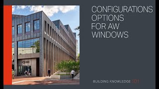 Configurations Options for AW Windows [upl. by Aemat]