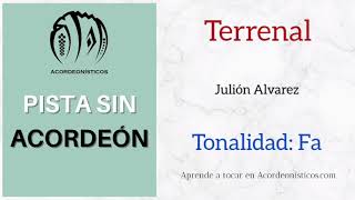 Pista Sin Acordeón Terrenal Julión Alvarez Fa [upl. by Tindall]