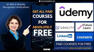 How to Get Free Courses with Certificates  Udemy Coursera LinkedIn amp Top Universities [upl. by Hen]