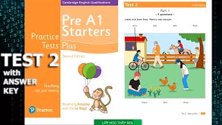 Pre A1 Starters 5 Practice Tests 2 PLUS Second Edition  Listening Test 2 ĐÁP ÁN trong phần mô tả [upl. by Alicul110]